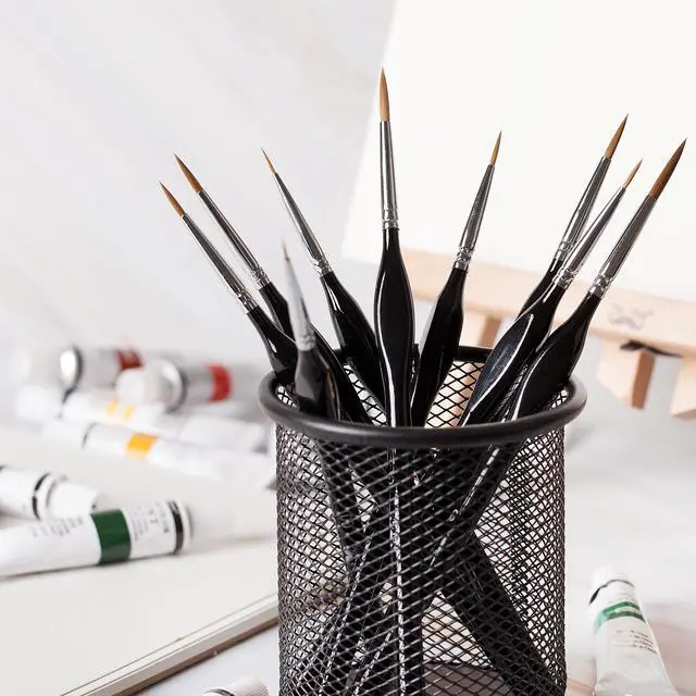 Alt view image 5 of 5 - Mr. Pen Miniature Paint Brushes, 9Pcs Detail Paint Brush Set