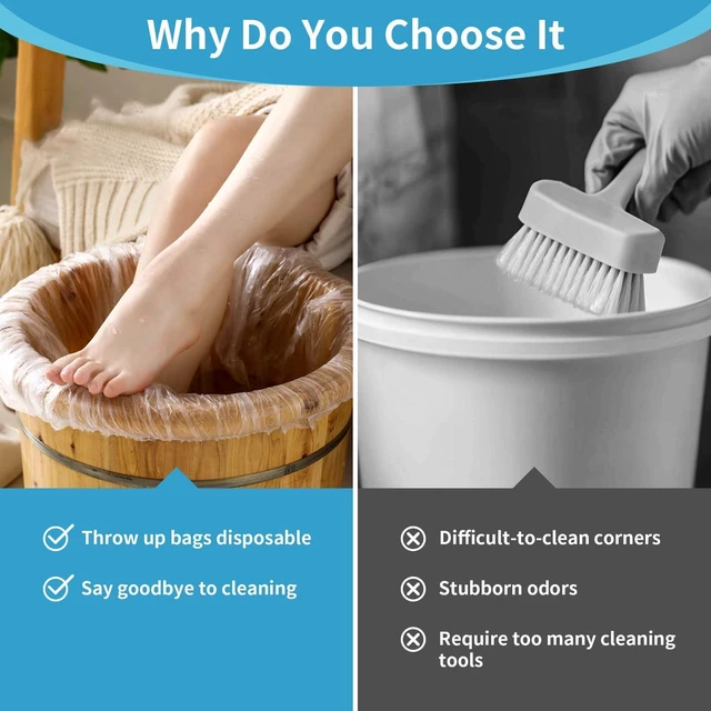 Alt view image 5 of 6 - 25PCS Disposable Pedicure Liners - Plastic Footbath Spa Liners