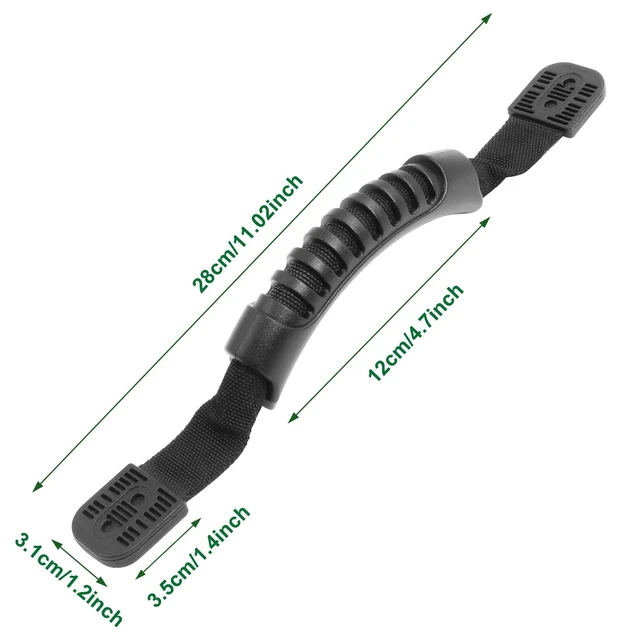 Alt view image 6 of 7 - Piutouyar 2 Pcs Rubber Side Mount Kayak Carry Handles Replacement for Kayaks Canoe Boat Suitcase Luggage