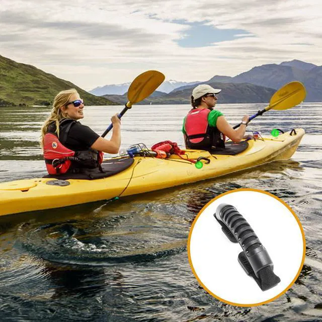 Alt view image 4 of 7 - Piutouyar 2 Pcs Rubber Side Mount Kayak Carry Handles Replacement for Kayaks Canoe Boat Suitcase Luggage