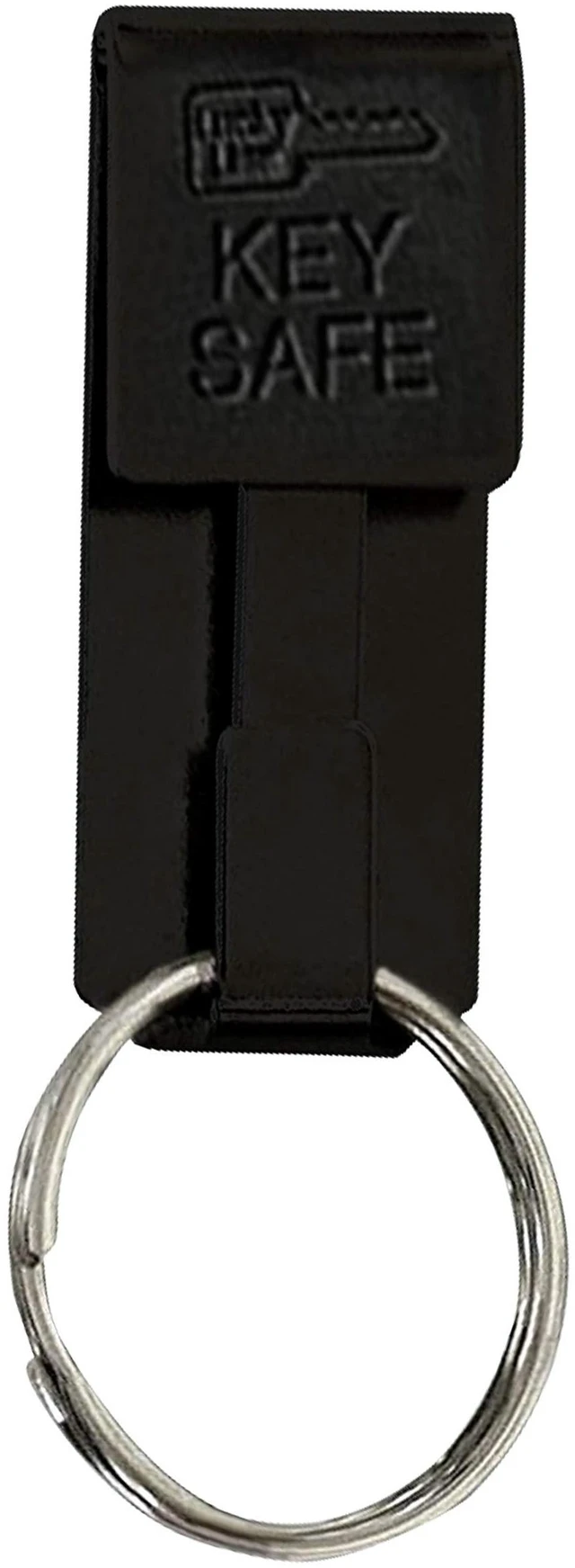 Main image of Lucky Line 47701 Key Safe Belt Key Ring Holder Slip On, Black Powder Coat, 1/Pk