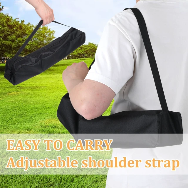 Alt view image 2 of 7 - Larrel Grill Utensil Storage Bag, 22.44x3.94in/57x10cm, Black, Portable with Handle for Camping Hiking BBQ
