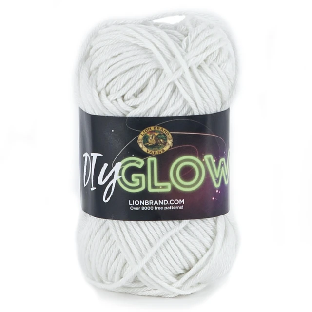 Main image of Lion Brand DIY Glow Yarn, Natural