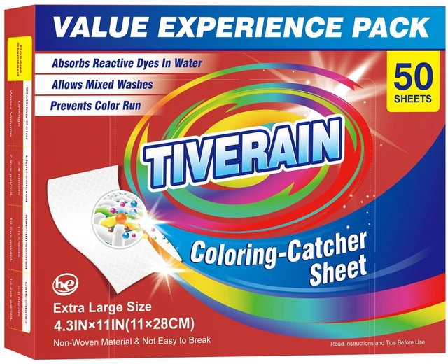 Main image of Color Catcher Sheets for Laundry, Color Remover for Clothes, 50Count