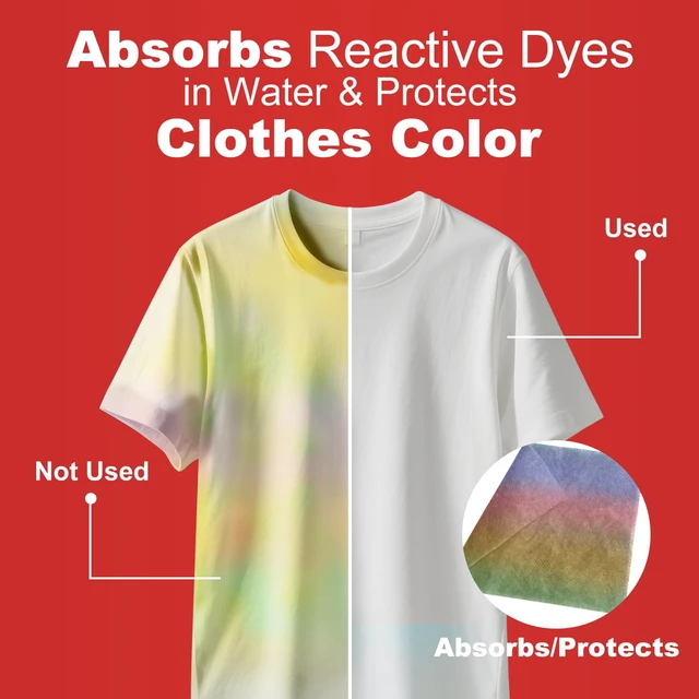 Alt view image 6 of 6 - Color Catcher Sheets for Laundry, Color Remover for Clothes, 50Count