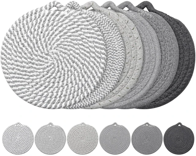 Main image of 7" Trivets 6-Pack for Hot Dishes, Pots and Pans