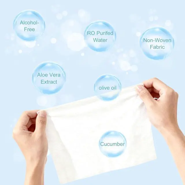 Alt view image 4 of 6 - Individual Hand Wipes Travel Size Individually Wrapped Wet Wipes