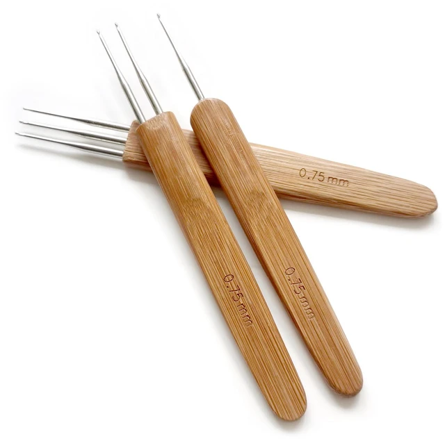 Main image of BLUPLE Dreadlock Crochet Hook Needle 0.75mm 3pcs for Hair Braid Craft