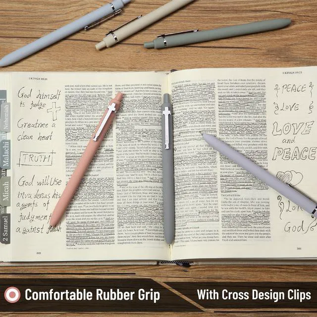 Alt view image 7 of 7 - Mr. Pen Bible Journaling Pens, 6 Pack, Black Ink