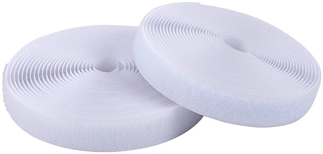 Main image of Myuren 3/4-Inch Sew-On Hook and Loop Strips, White, 5 Yards