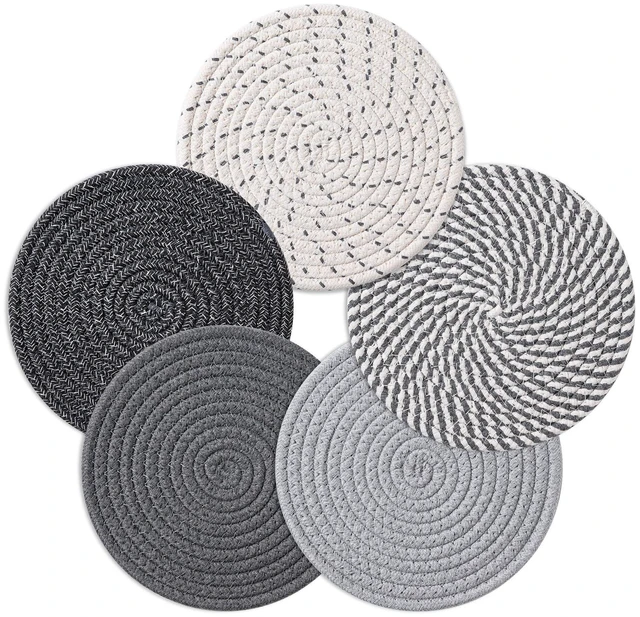 Main image of 7-Inch Trivets for Hot Dishes, Pot Holders, Hot Pads, Coasters