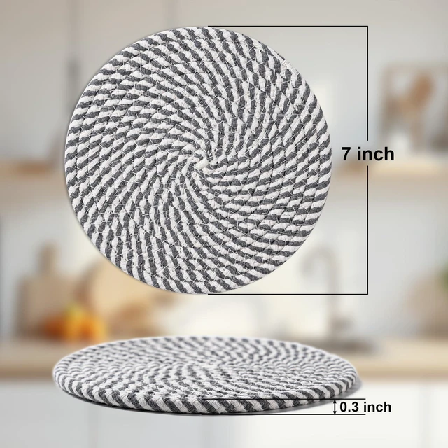 Alt view image 5 of 6 - 7-Inch Trivets for Hot Dishes, Pot Holders, Hot Pads, Coasters