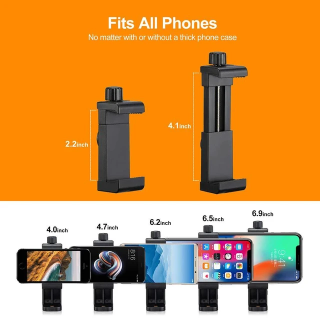 Alt view image 3 of 7 - Universal Tripod Mount Adapter for Cell Phone