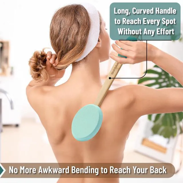 Alt view image 6 of 6 - Slick 17 Inch Long Handle Back Lotion Applicator