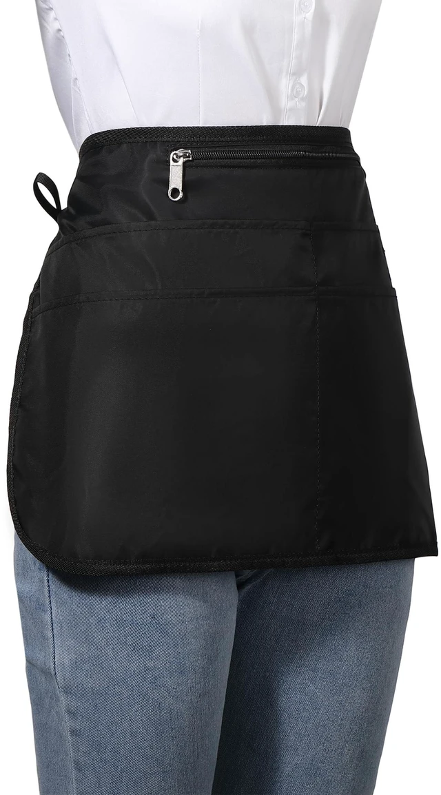 Alt view image 2 of 7 - Barber Hair Stylist Apron with 6 Pockets, Waterproof and Bleach-proof, for Men, Women, and Cosmetology