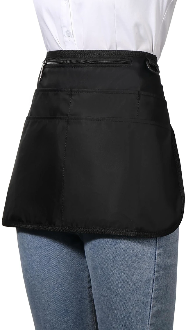 Alt view image 4 of 7 - Barber Hair Stylist Apron with 6 Pockets, Waterproof and Bleach-proof, for Men, Women, and Cosmetology