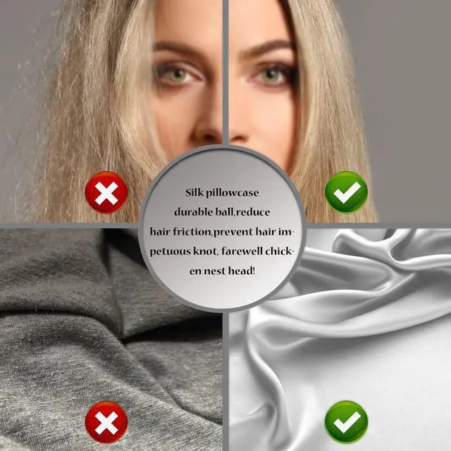 Alt view image 4 of 6 - Mulberry Silk Pillowcase for Hair and Skin Standard Size 20"x26" with Hidden Zipper, Soft Breathable Smooth Cooling, Silver Grey, 1 Count