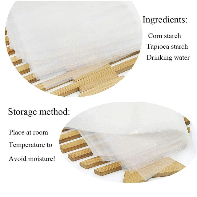 Alt view image 2 of 5 - 50 Count Edible Rectangle Rice and Wafer Paper, 9x12.6 Inches for Candy Packaging or Food Decoration
