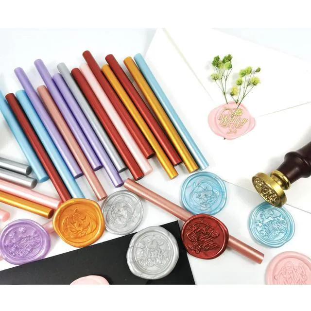 Alt view image 2 of 6 - Gold Hot Melt Glue Sealing Sticks for Letter Seal Stamp