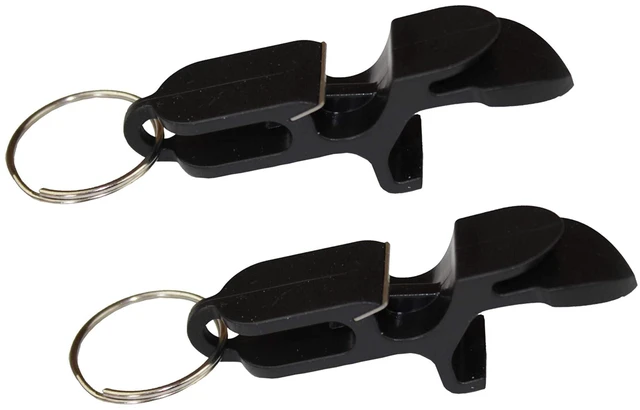 Main image of Beer Shotgun Tool Bottle Opener Keychain 2 Pack Black