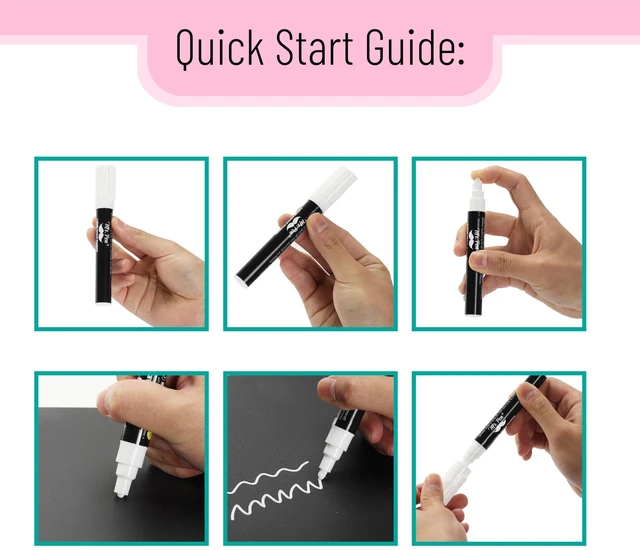 Alt view image 3 of 6 - Mr. Pen Liquid Chalk Marker Pen, 4 Pack, 8 Labels