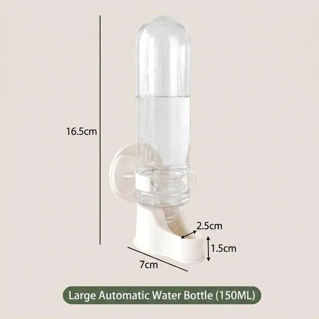 Alt view image 2 of 4 - Automatic Hanging Bird Water Bottle - No Drip Cage Mounted Water Feeder for Parakeets, Cockatiels, Budgies, Lovebirds, Finches, Canaries, Parrots, Bird Cage Accessories T