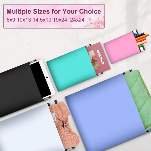 Alt view image 4 of 6 - 120PC 6x9 Inch Pink Poly Mailers with Self-Adhesive, Waterproof and Tear-Proof Shipping Envelopes