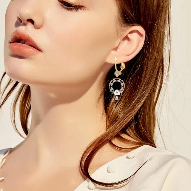 Alt view image 6 of 7 - 6 Pieces Clip-on Earring Converter and 6 Pieces Silicone Earring Pads Convert Pierced Earrings to Clip-on Components Findings with Post Silver Gold