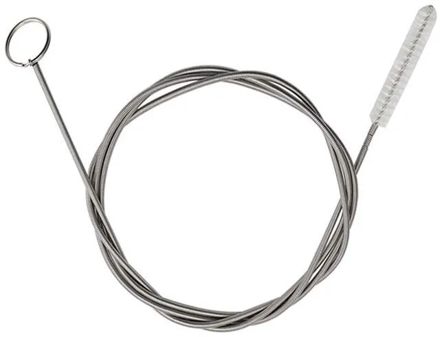 Main image of Extra Long Flexible Drain Brush 155cm - Nylon Spring Pipe Cleaner for Fridge, Aquarium, Drinking Straw, Skinny Tube (1)