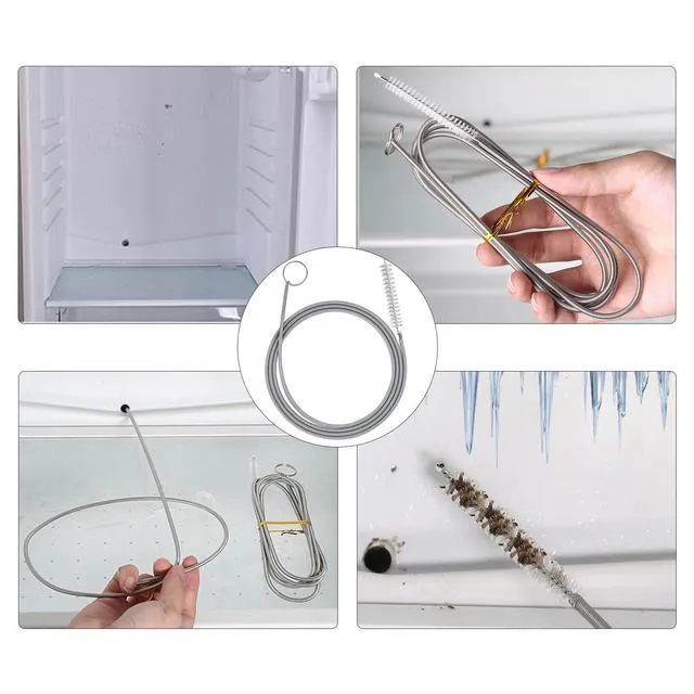 Alt view image 7 of 7 - Extra Long Flexible Drain Brush 155cm - Nylon Spring Pipe Cleaner for Fridge, Aquarium, Drinking Straw, Skinny Tube (1)