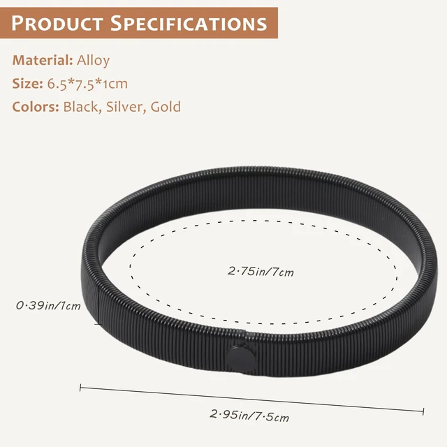 Alt view image 4 of 7 - 6-Piece Shirt Sleeve Holders, Stretchy Metal Armbands, Anti-Slip, Adjustable for Men & Women
