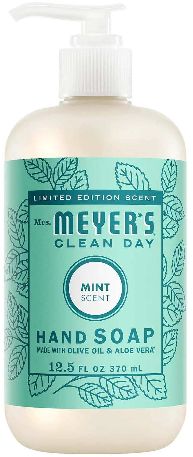 Main image of Mrs. Meyer's Clean Day Hand Soap, Mint Scent, 12.5 fl oz