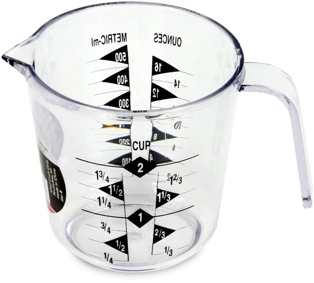 Main image of Chef Craft Select 2-Cup Plastic Measuring Cup, Clear