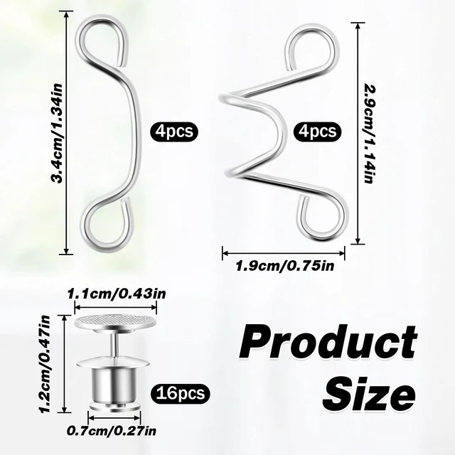 Alt view image 6 of 7 - Mozeat Lens Waist Buckle Extender, Adjustable Pant Waist Tightener, 4 Sets