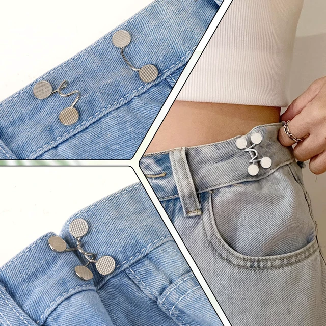 Alt view image 3 of 7 - Mozeat Lens Waist Buckle Extender, Adjustable Pant Waist Tightener, 4 Sets