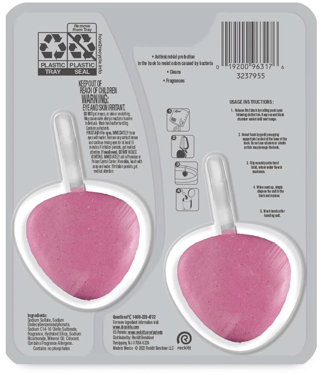 Alt view image 3 of 5 - Lysol Automatic Toilet Bowl Cleaner, Brand New Day, Mango & Hibiscus, 2 Count
