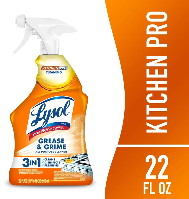 Main image of Lysol Kitchen Pro Antibacterial Cleaner Trigger, 9/22fl oz
