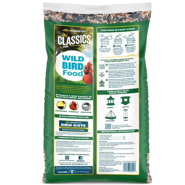 Alt view image 2 of 7 - Pennington Classic Dry Wild Bird Feed and Seed, 5Lb Bag, 1 Pack