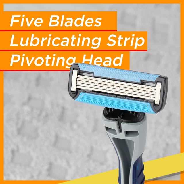 Alt view image 6 of 6 - Equate Men's 5-Blade Disposable Razors, 3 Count