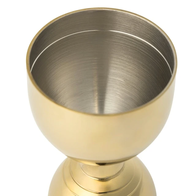 Alt view image 5 of 7 - Thyme & Table Double-Sided Jigger, 1 fl oz & 2 fl oz, Gold, Stainless Steel