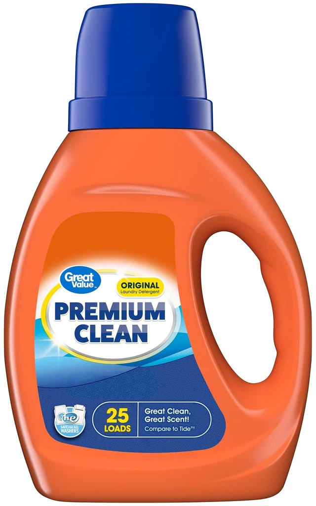 Main image of Great Value Premium Clean Original Laundry Detergent, 34 Fl Oz, 25 Loads