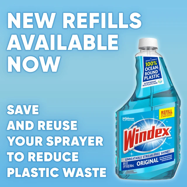 Alt view image 2 of 5 - Windex Original Blue Glass, Window & Mirror Cleaner, Spray Bottle, 23 fl oz
