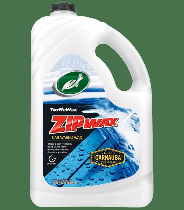 Main image of Turtle Wax 53870 Zip Wax Quick and Easy Car Wash and Wax, 100oz