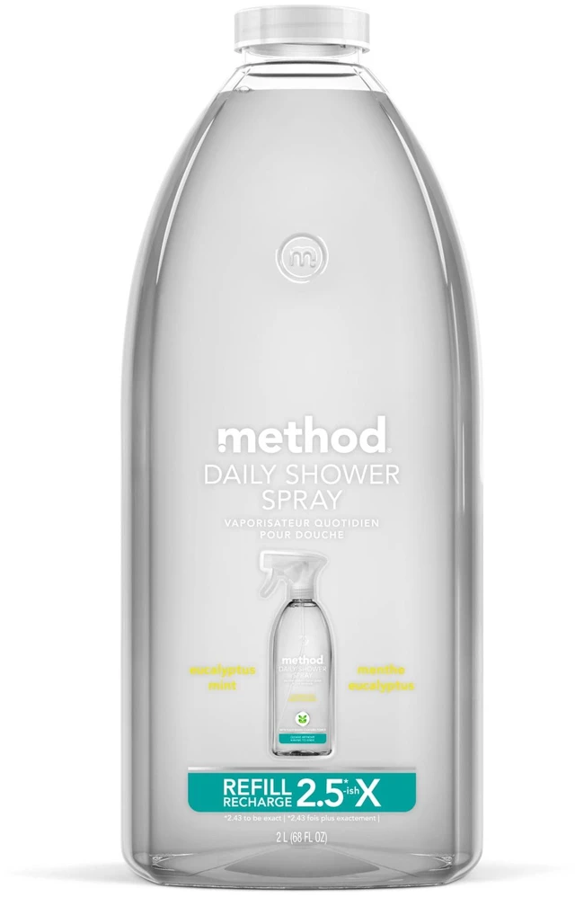 Main image of Method Daily Shower Spray Cleaner Refill, Eucalyptus Mint, 68 fl oz