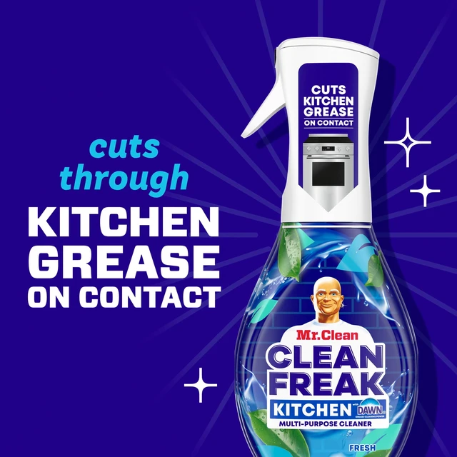 Alt view image 4 of 6 - Mr. Clean Clean Freak Fresh Kitchen Multi Purpose Degreaser, 16 fl oz, Household Cleaner
