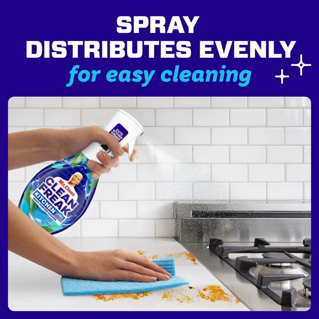 Alt view image 2 of 6 - Mr. Clean Clean Freak Fresh Kitchen Multi Purpose Degreaser, 16 fl oz, Household Cleaner