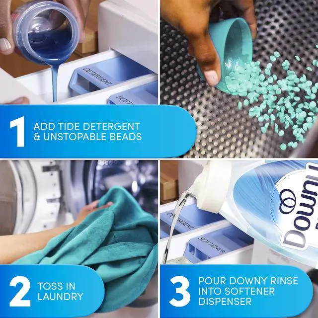 Alt view image 6 of 7 - Downy Rinse Out Odor Laundry Rinse, Tackles Tough Odors and Refreshes, Ocean Mist Scent, 48 fl oz