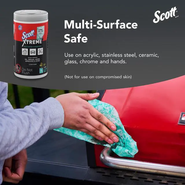 Alt view image 4 of 7 - Scott Xtreme Cleaning Wipes, 75 Sheets