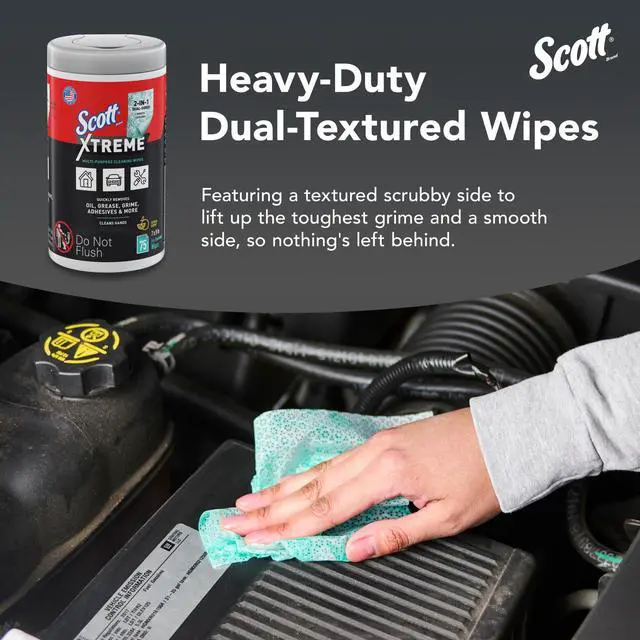 Alt view image 3 of 7 - Scott Xtreme Cleaning Wipes, 75 Sheets