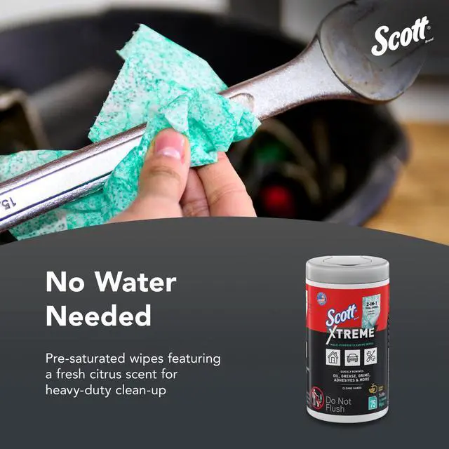 Alt view image 5 of 7 - Scott Xtreme Cleaning Wipes, 75 Sheets